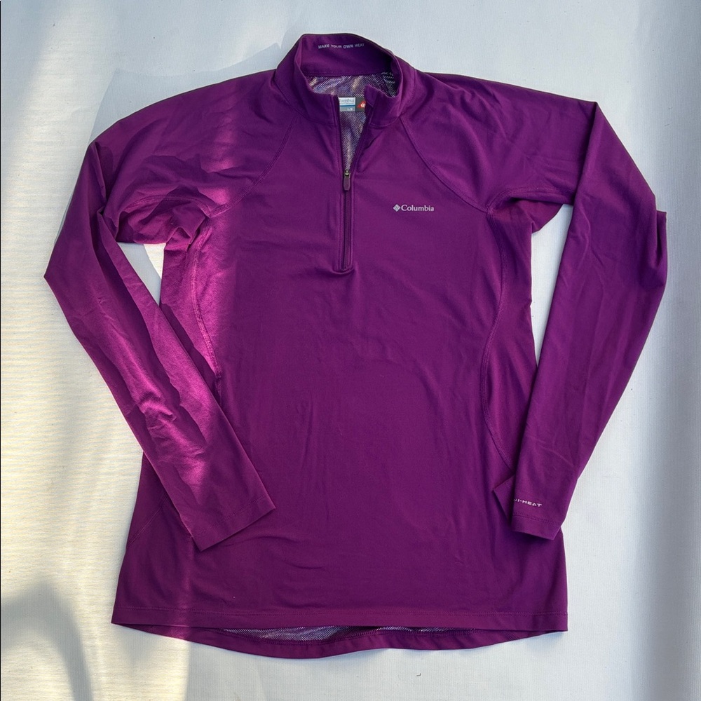 Columbia Women's Vibrant Purple Long Sleeve Tee